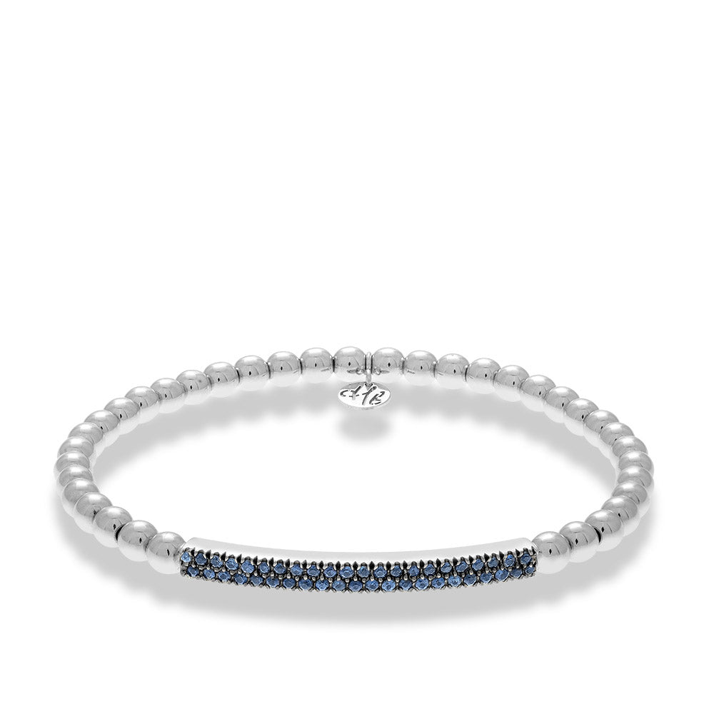 Hulchi Belluni Tresore Sapphire Bar Stretch Bracelet