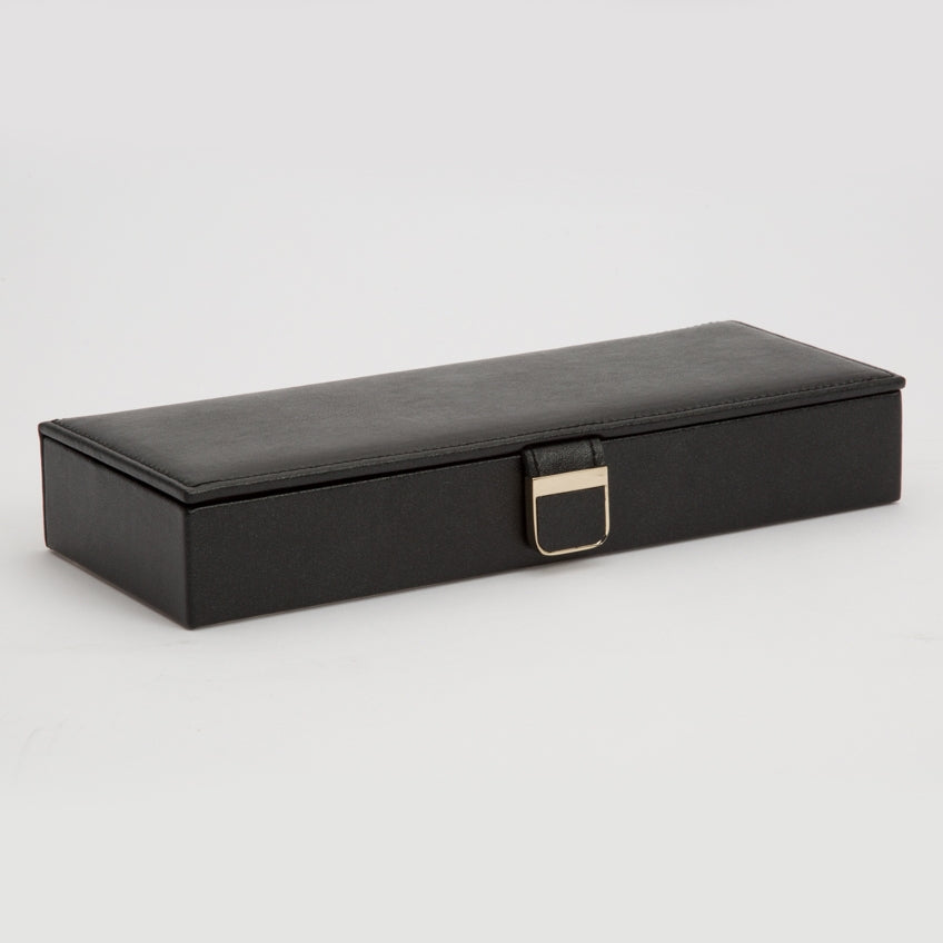 Wolf Palermo Black Anthracite Leather Safe Deposit Box