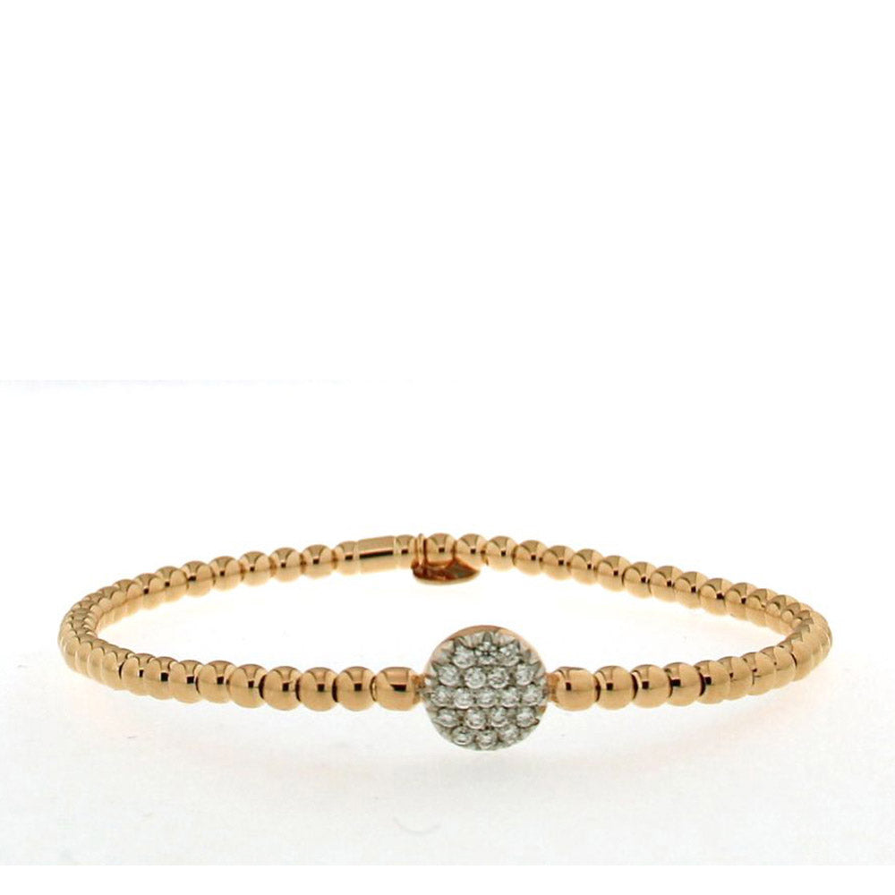 Hulchi Belluni Tresore Round Diamond Station Stretch Bracelet