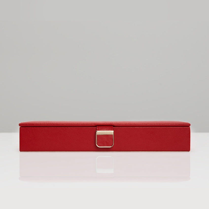 Wolf Palermo Red Leather Safe Deposit Box