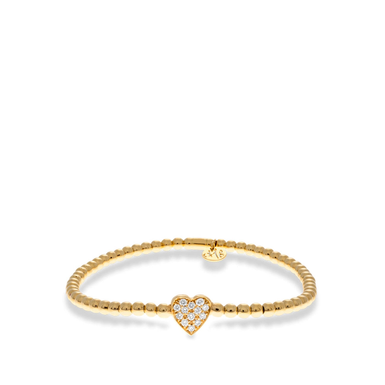 Hulchi Belluni Tresore Diamond Heart Stretch Bracelet