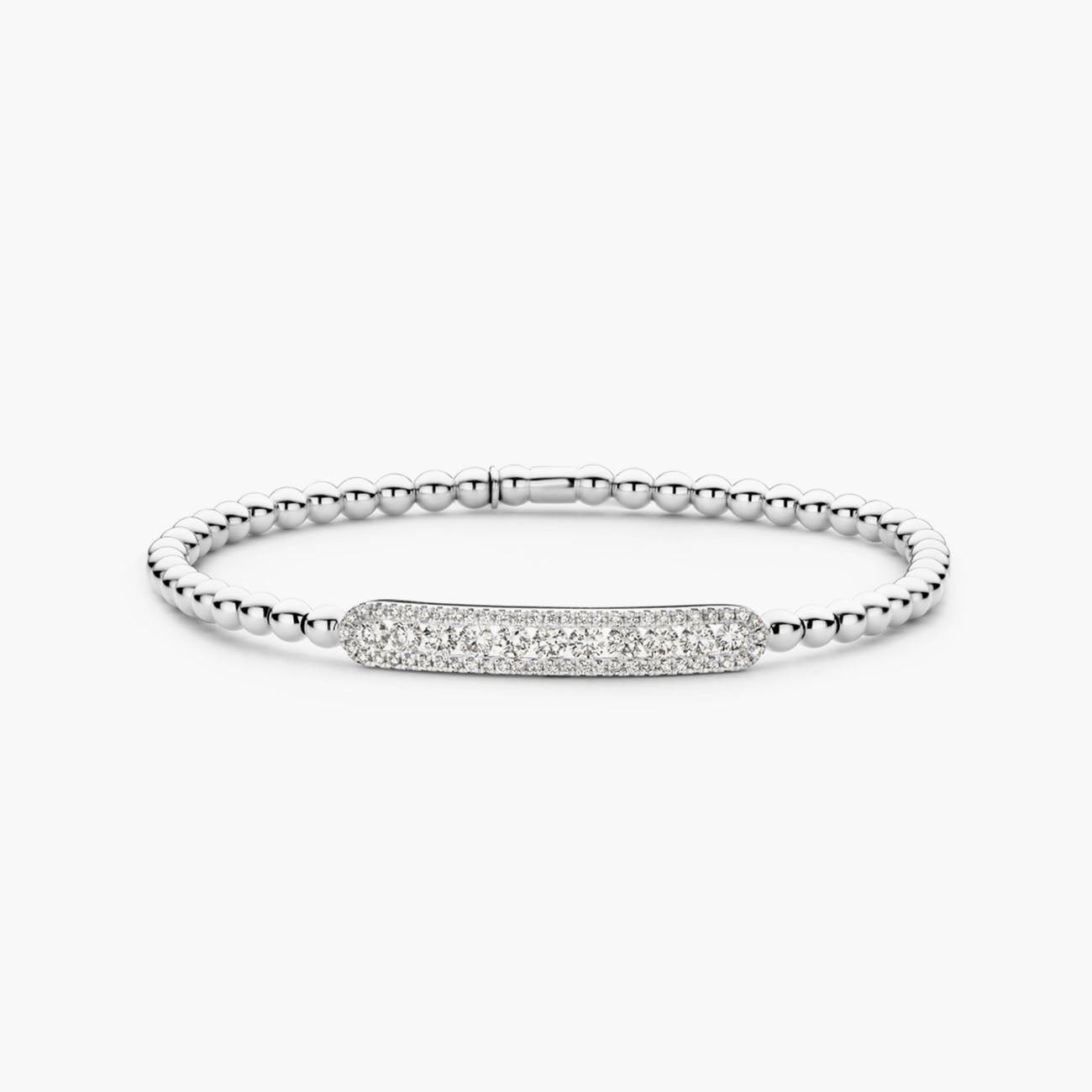 Hulchi Belluni Tresore Sparkling Stretch Diamond Bar Bracelet