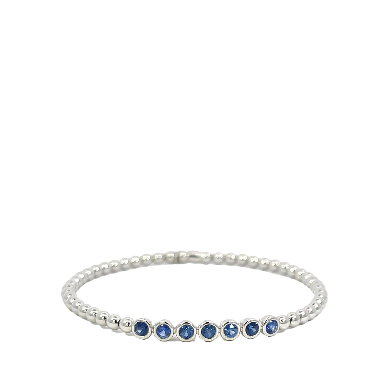 Hulchi Belluni Tresore Blue Sapphire Bezel Bracelet