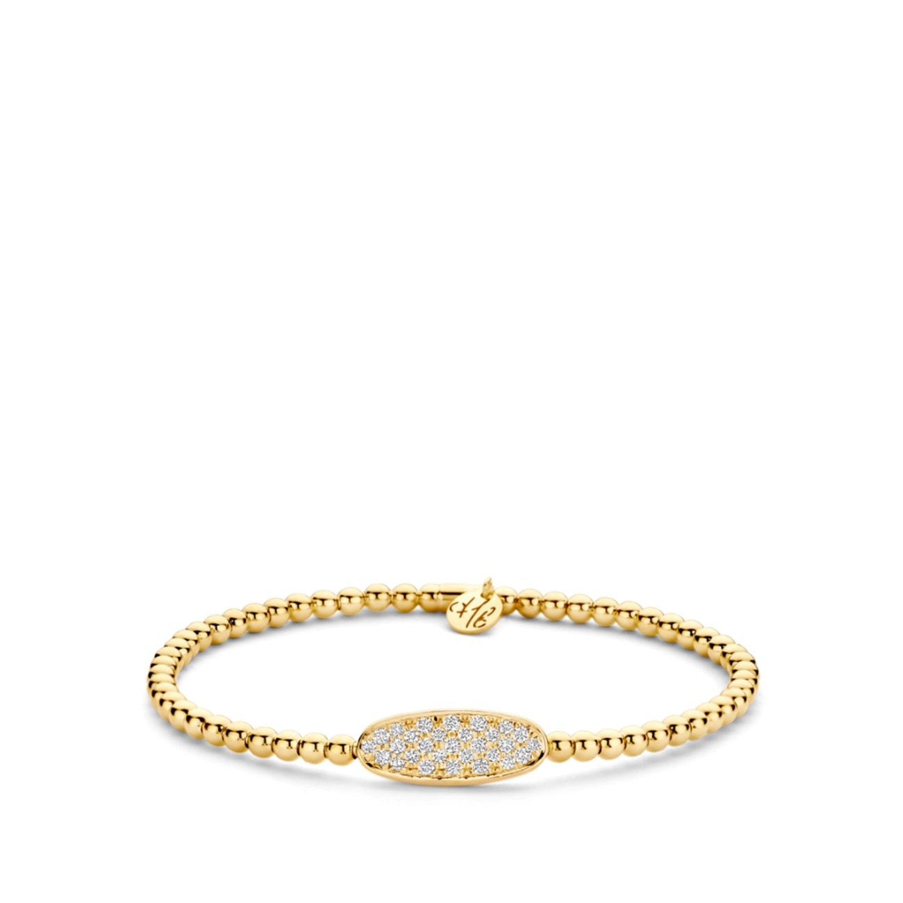 Hulchi Belluni Tresore Diamond Oval Stretch Bracelet