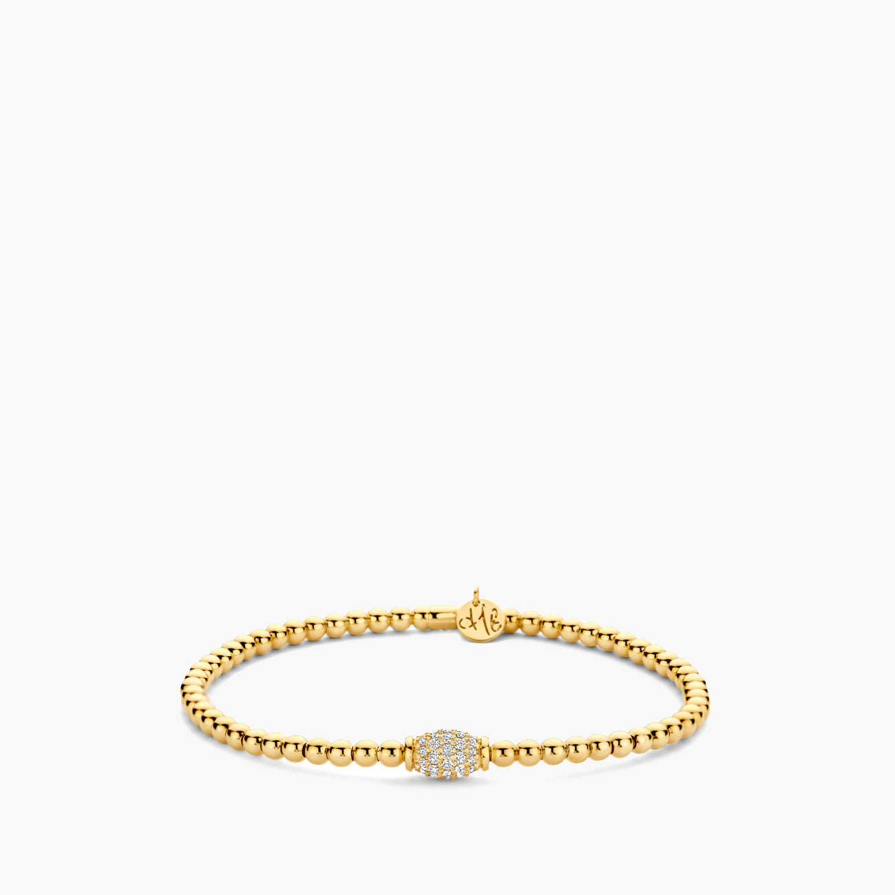 Hulchi Belluni Tresore Pave Bead Stretch Bracelet