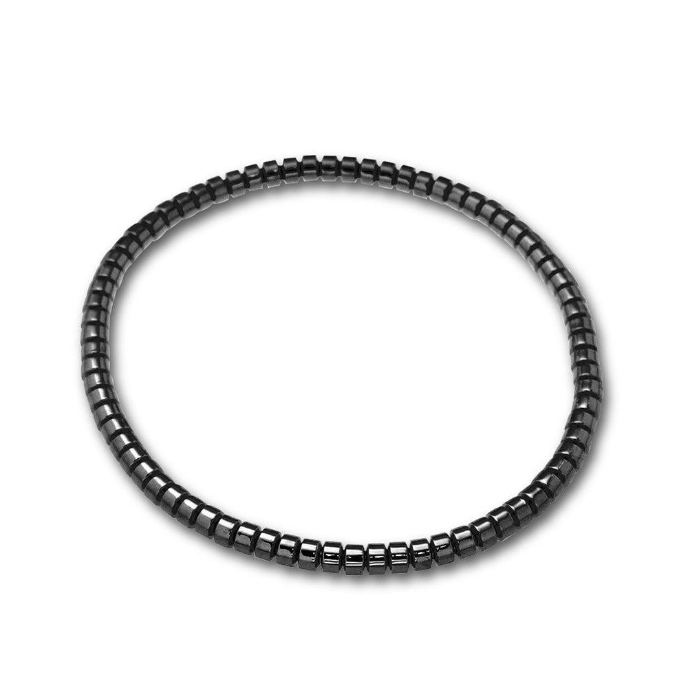 Hulchi Belluni Tresore Men's Black Stretch Bracelet