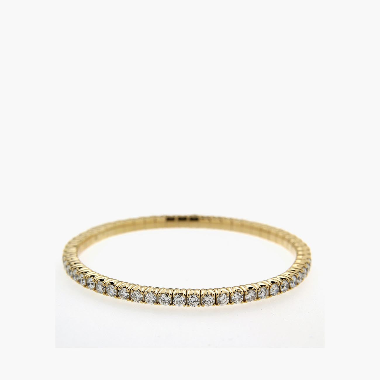 Hulchi Belluni 18k Gold Stretch Bracelet with 6.00ct Diamonds