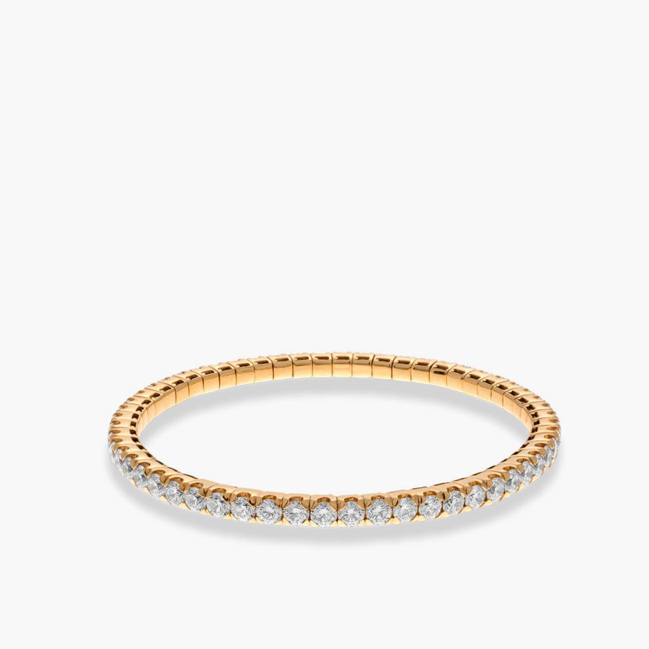 Hulchi Belluni 18k Gold Stretch Bracelet with 8.40ct Diamonds