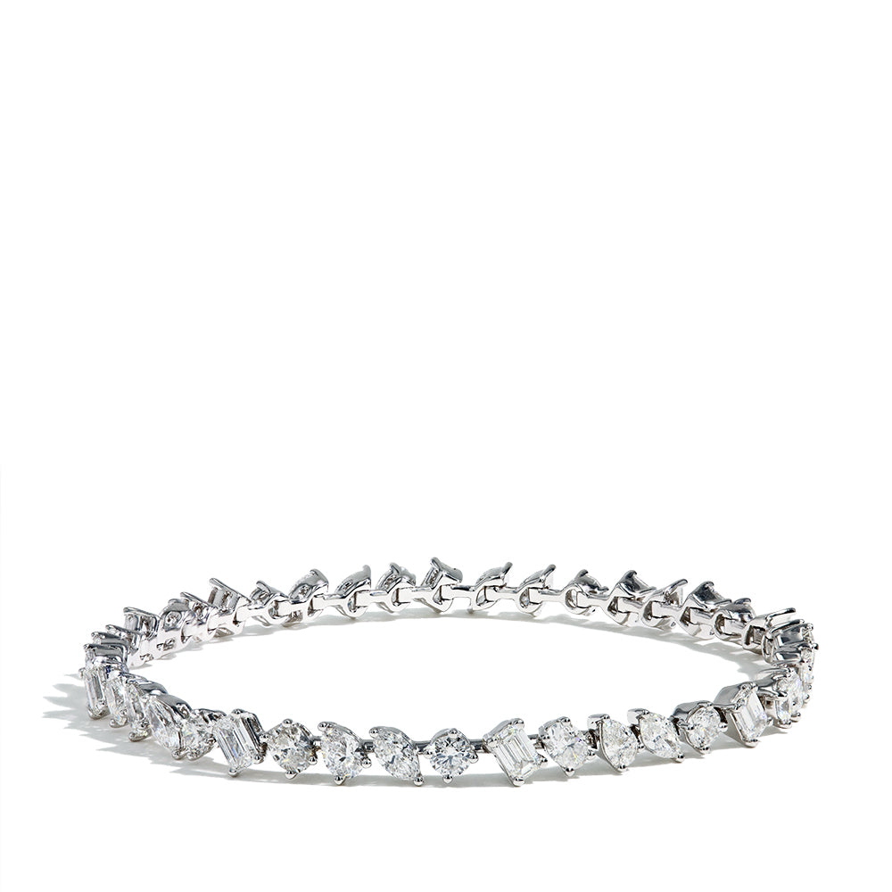 Fancy Shape Diamond Tennis Bracelet