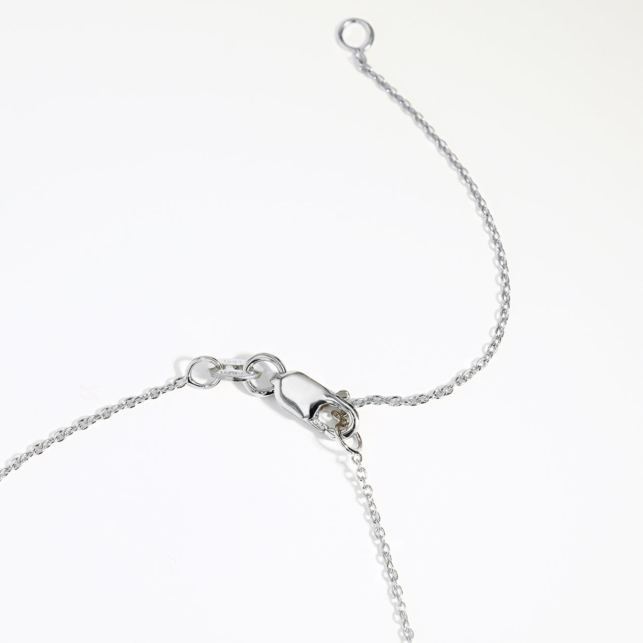 Roberto Coin Tiny Treasures White Gold Small Diamond Cross Pendant Necklace