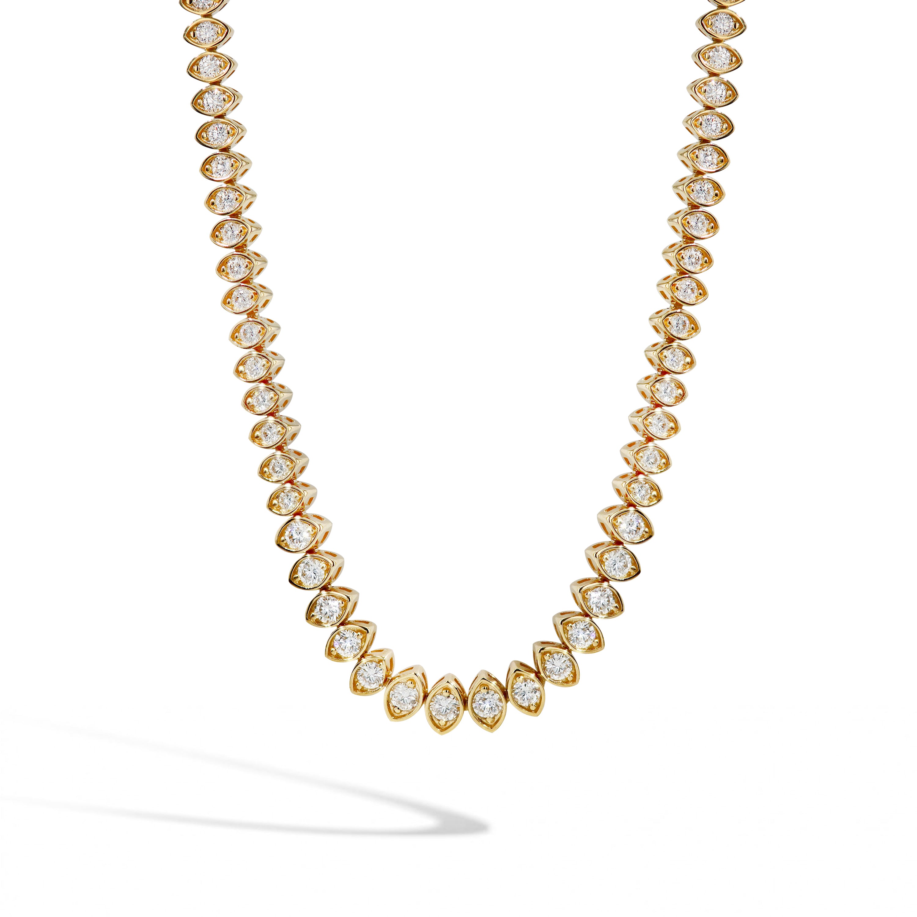 Marquise Diamond Bezel Necklace