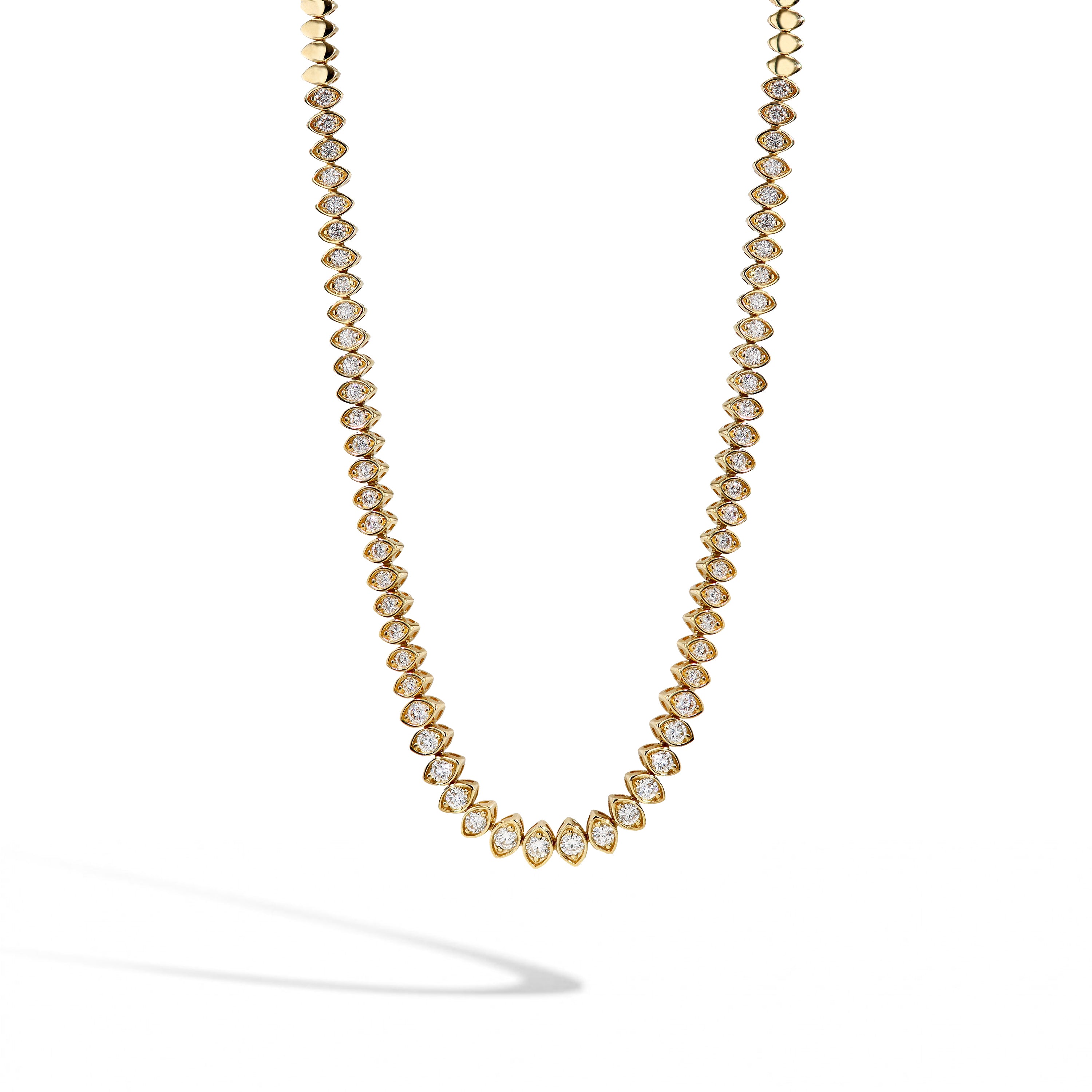 Marquise Diamond Bezel Necklace