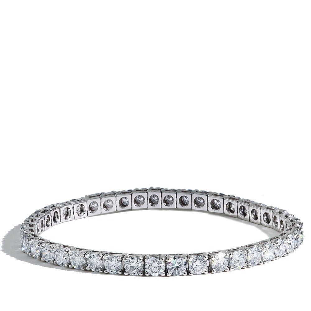 14 Carat Lab Grown Diamond Tennis Bracelet in 14K White Gold