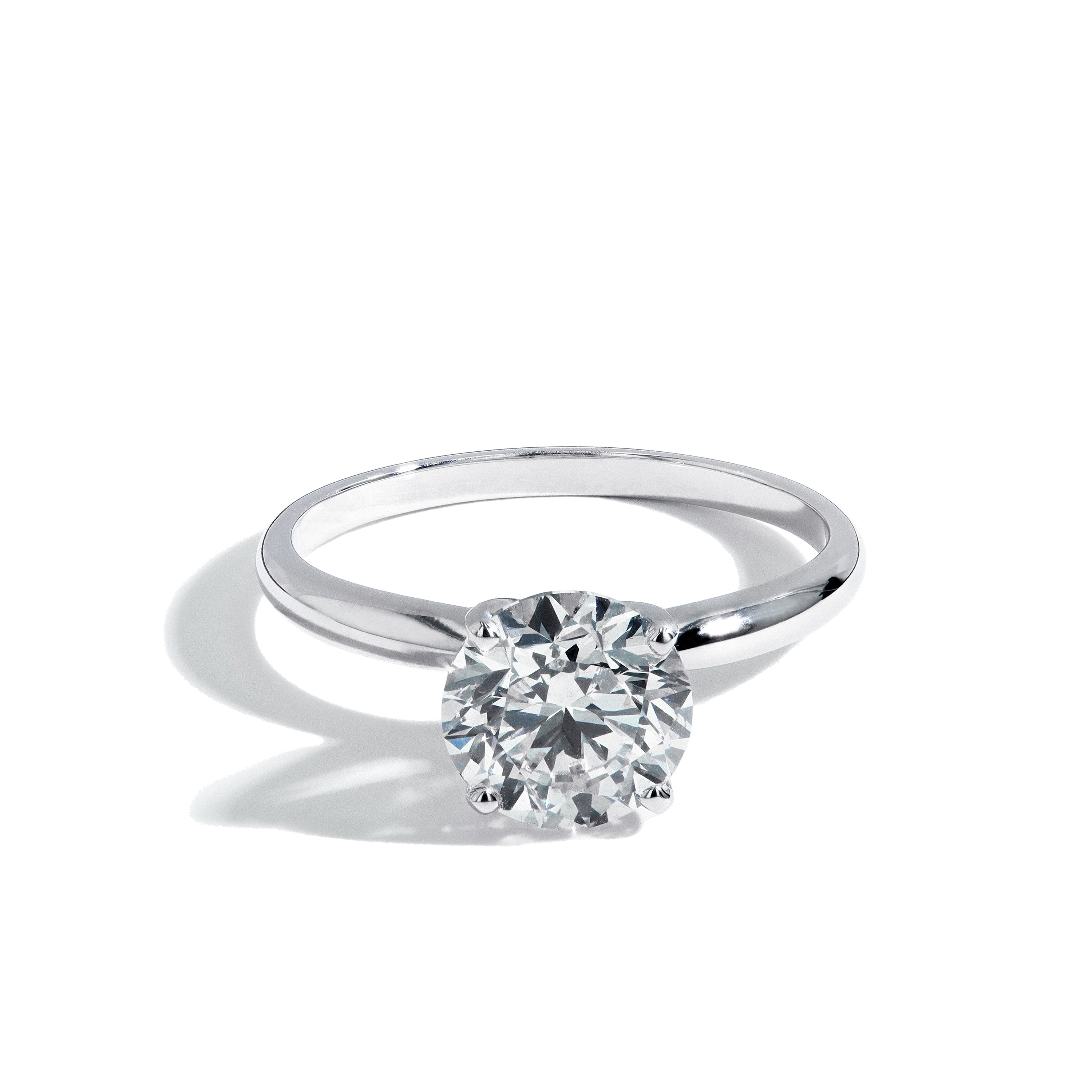 2 Carat Lab Grown Diamond Solitaire Engagement Ring