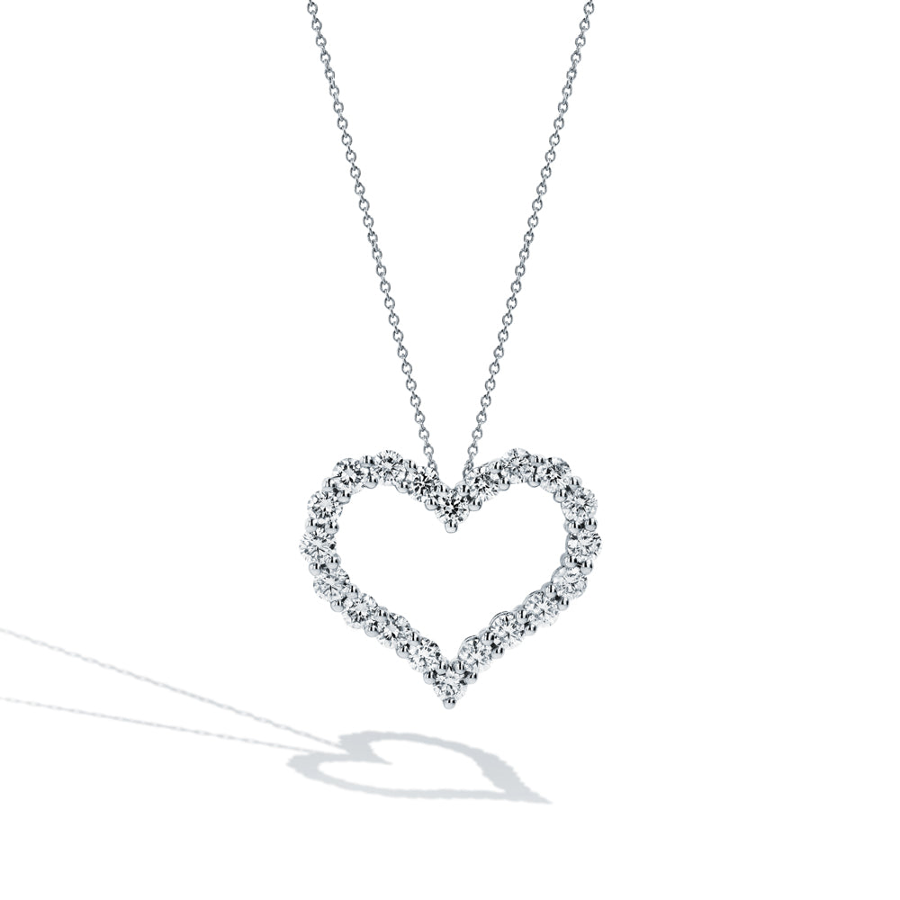 Diamond Heart Necklace - 0.75 ctw