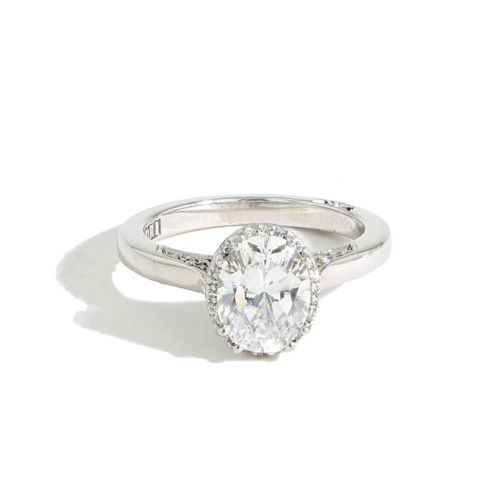 Tacori Dantela Oval Halo Engagement Ring Setting
