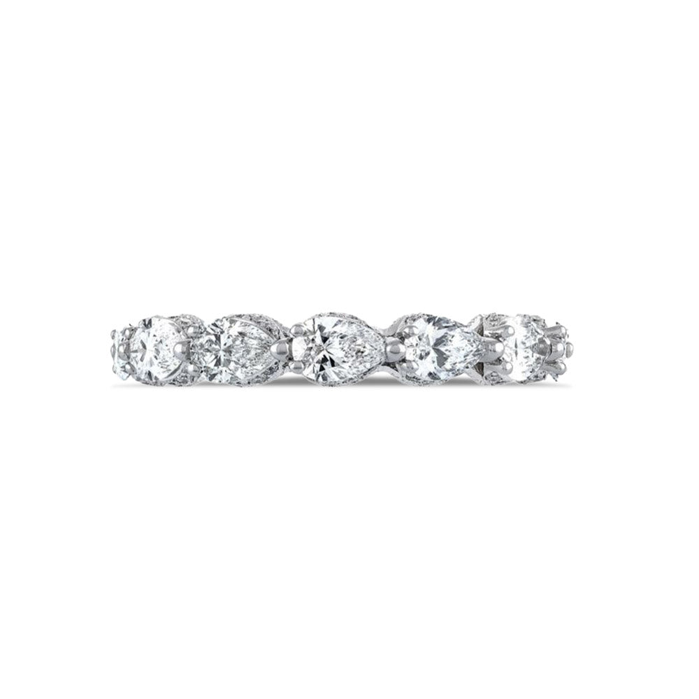 Tacori RoyalT Pear Pavé Diamond Eternity Band