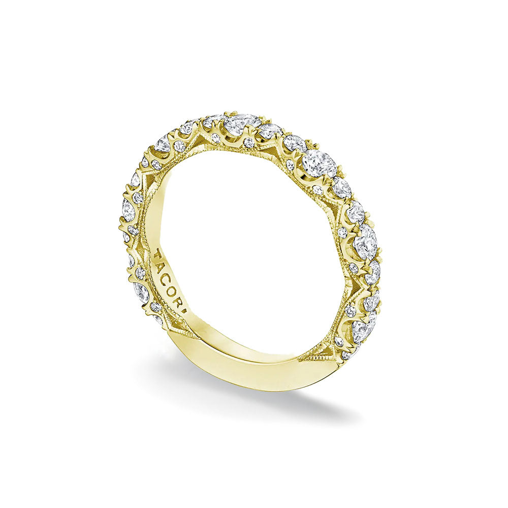 Tacori Classic Crescent RoyalT Marquise Detail Wedding Band