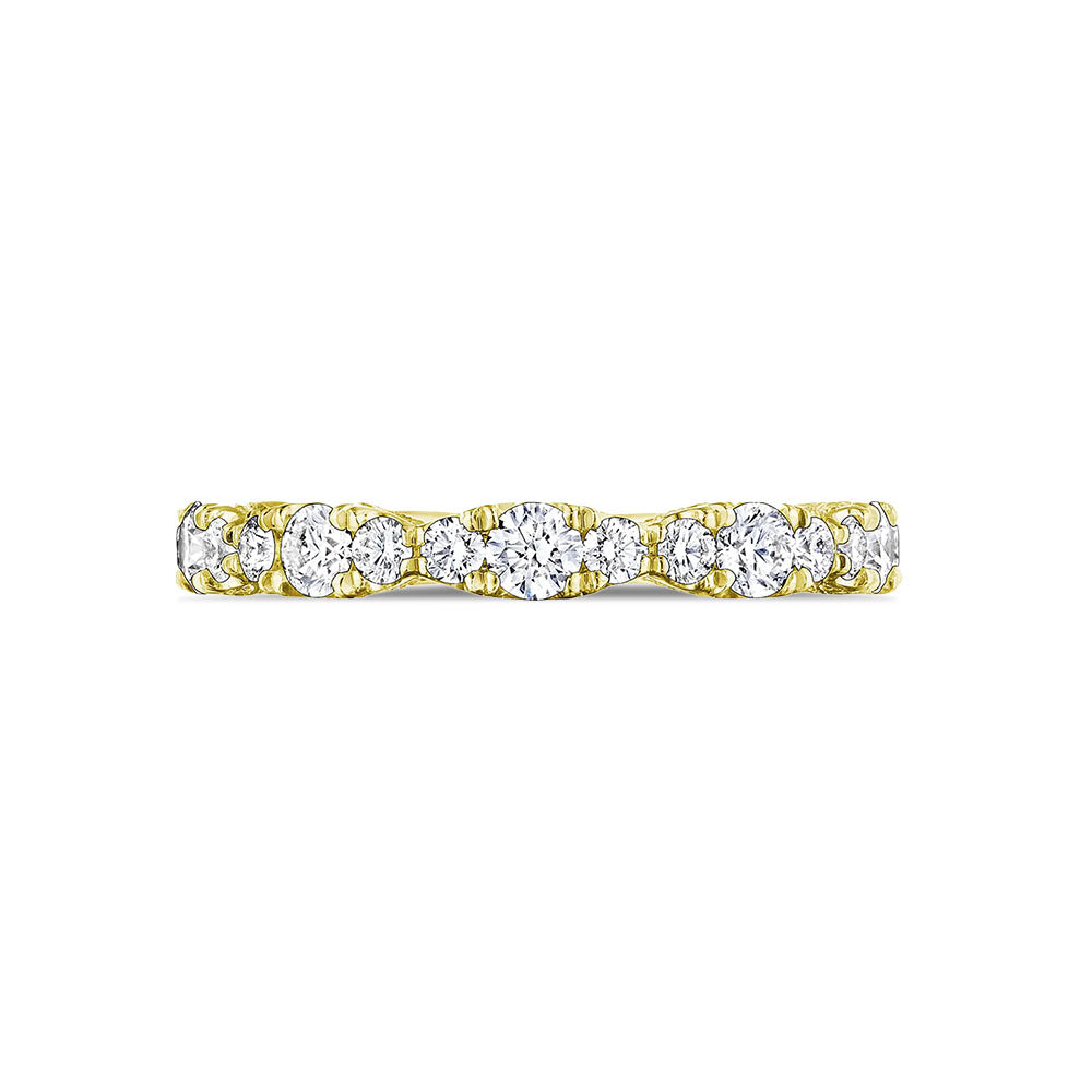 Tacori Classic Crescent RoyalT Marquise Detail Wedding Band