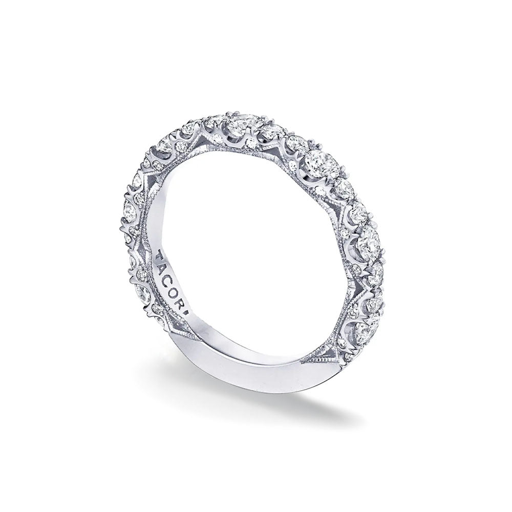 Tacori Classic Crescent RoyalT Marquise Detail Wedding Band