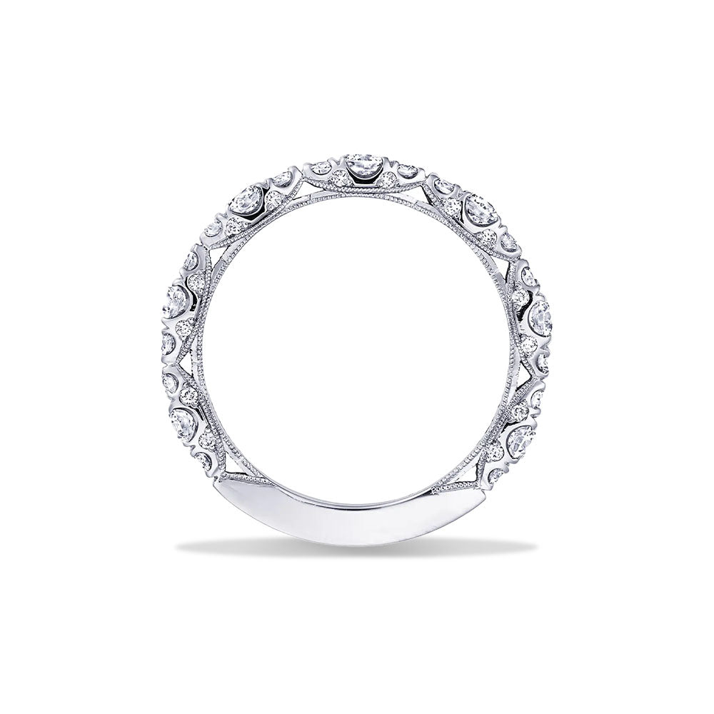 Tacori Classic Crescent RoyalT Marquise Detail Wedding Band