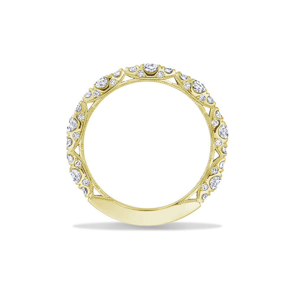 Tacori Classic Crescent RoyalT Marquise Detail Wedding Band