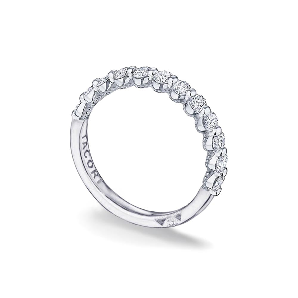 Tacori Sculpted Crescent Diamond Wedding Band