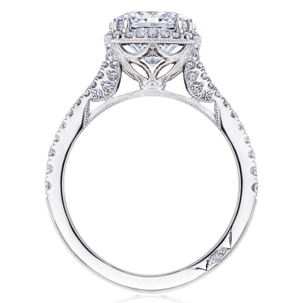 Tacori Dantela Emerald Cut Bloom with Split Shank