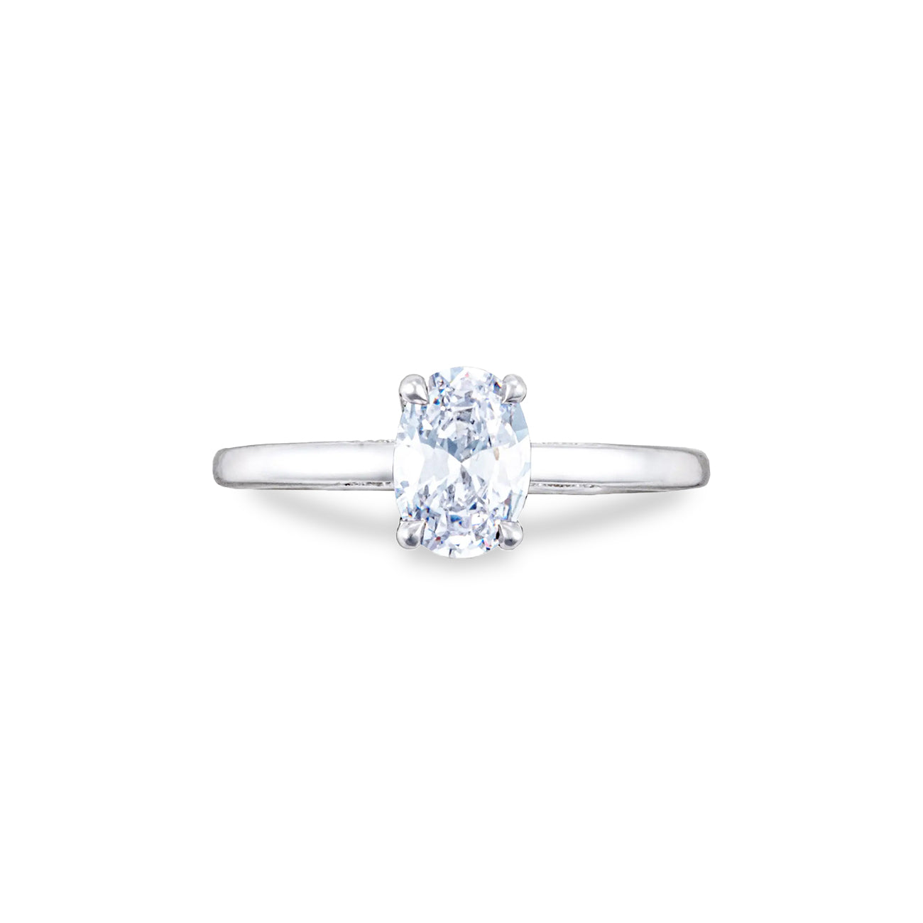 Tacori Oval Hidden Halo Engagement Ring Setting