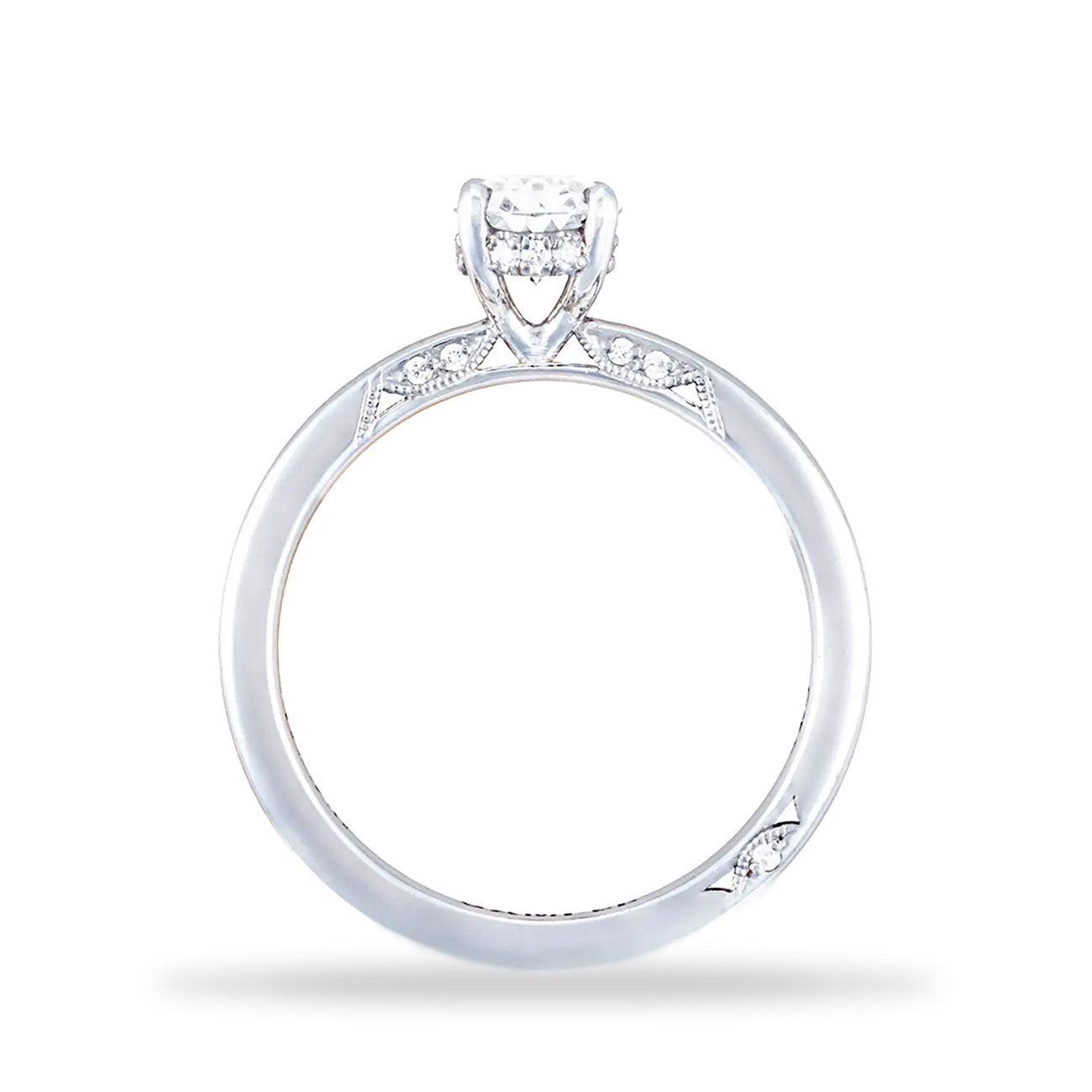 Tacori Oval Hidden Halo Engagement Ring Setting