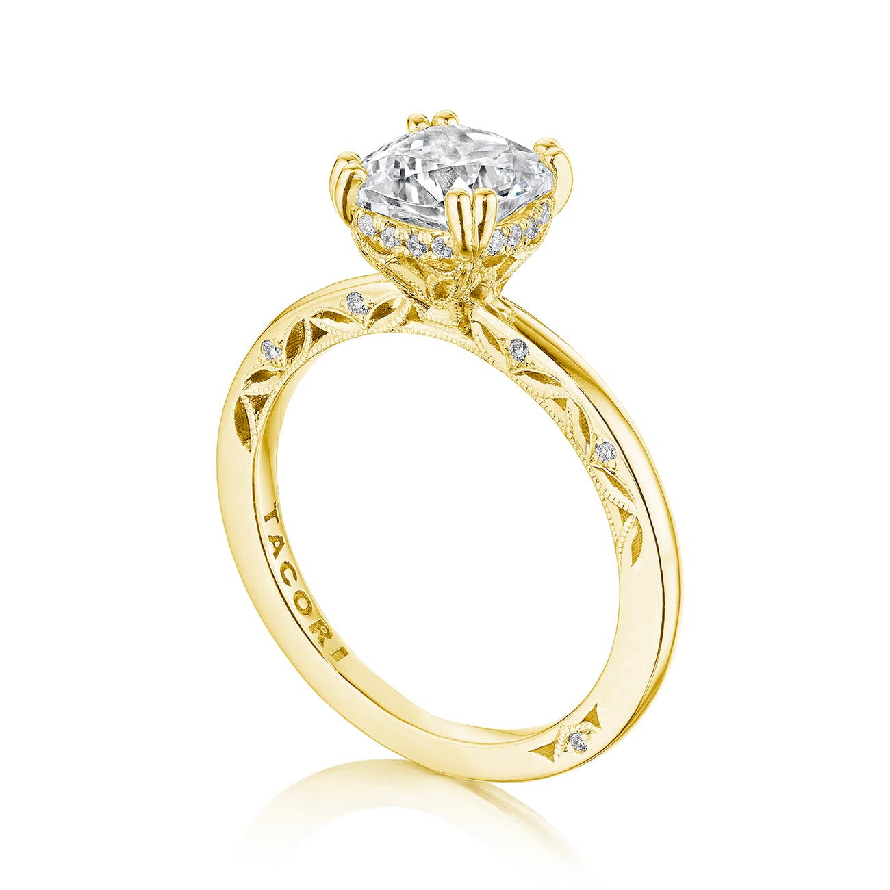 Tacori Dantela Hidden Bloom Solitaire Engagement Ring