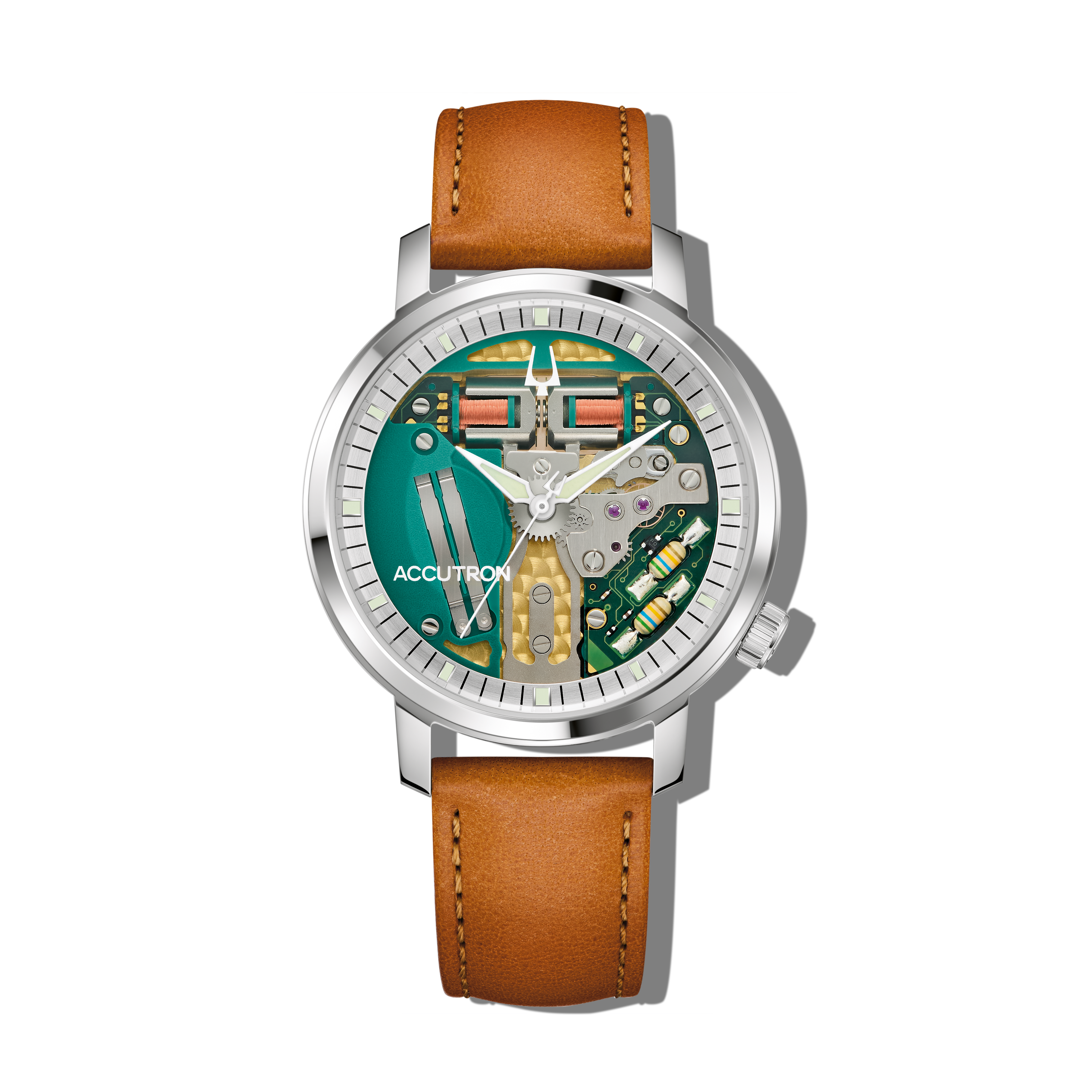 Accutron Spaceview 314 on Brown Strap