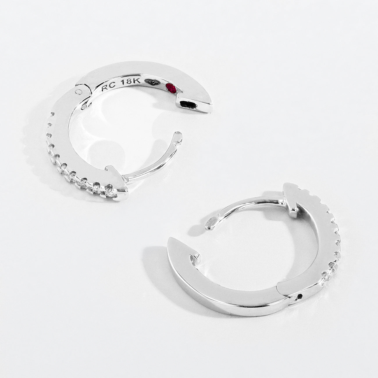 Roberto Coin Diamond Huggie Earrings