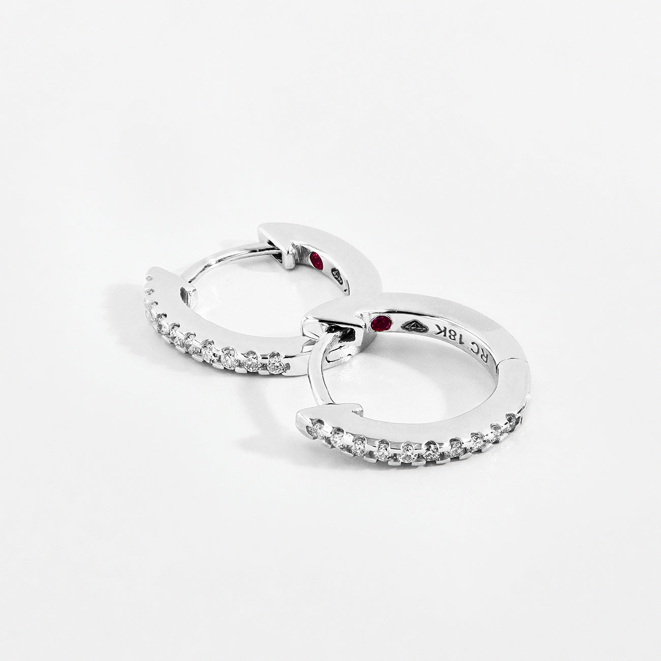 Roberto Coin Diamond Huggie Earrings