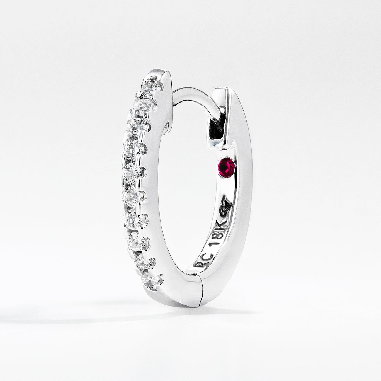 Roberto Coin Diamond Huggie Earrings