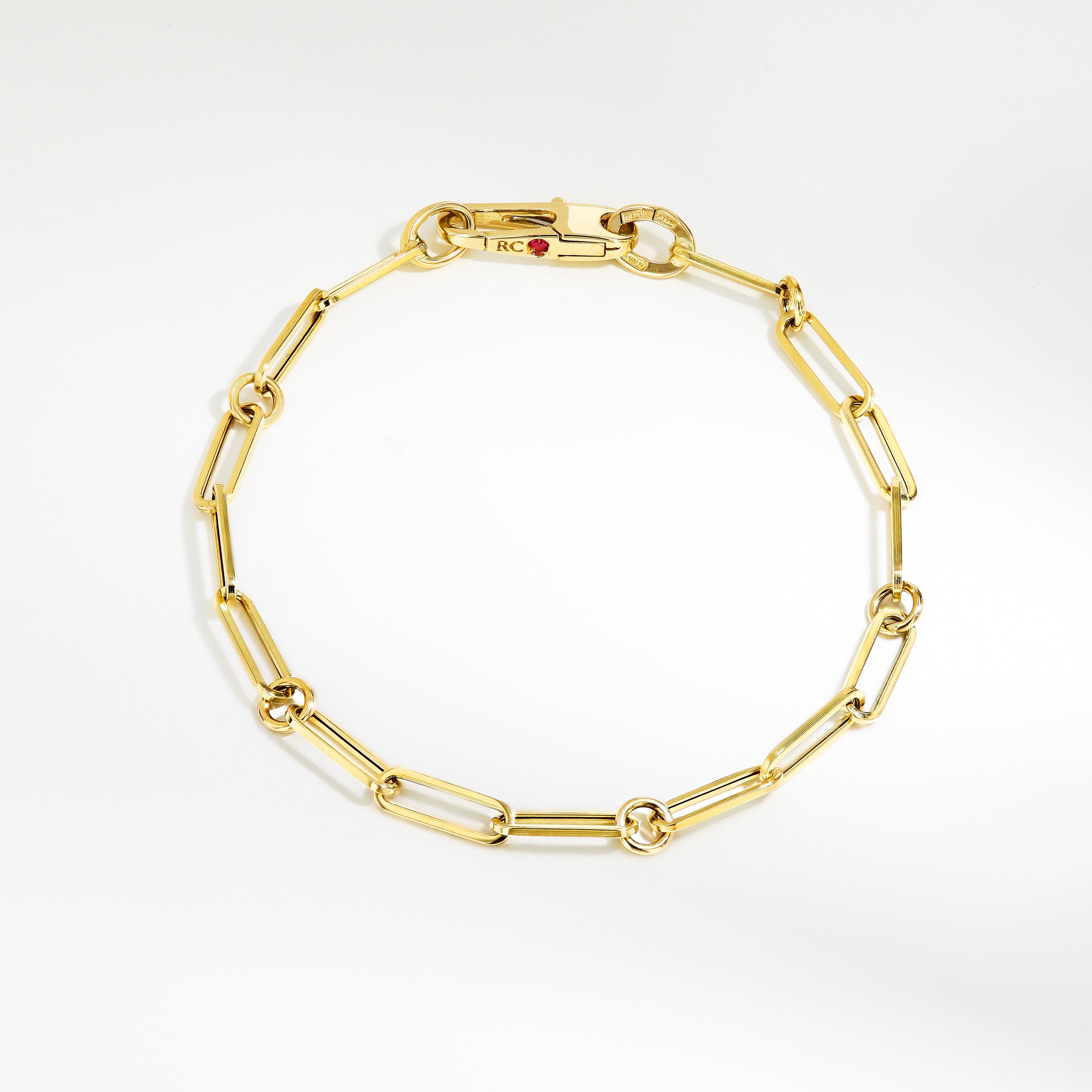 Roberto Coin Thin Paper Clip Link Bracelet