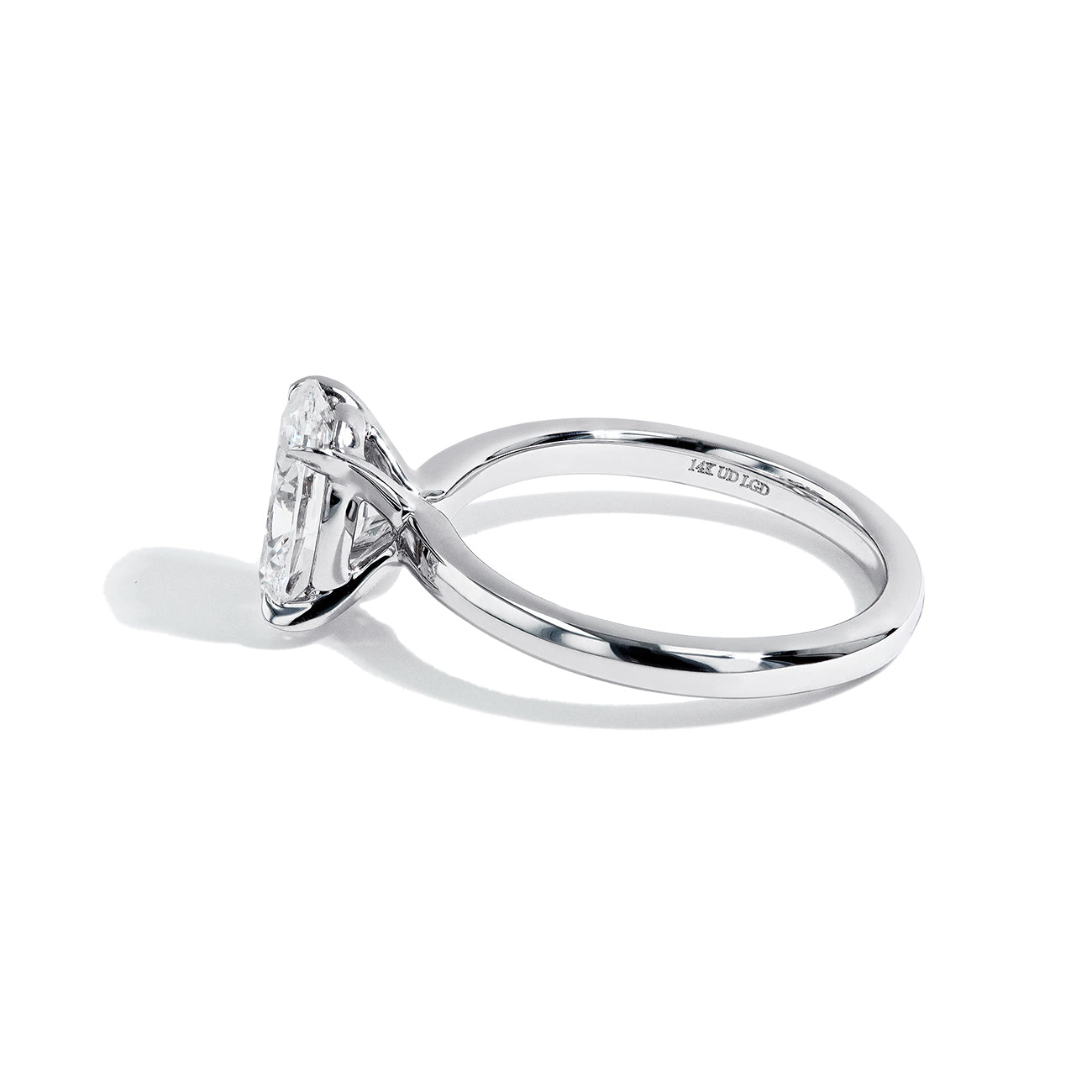 2.05 Carat Lab Grown Oval Engagement Ring