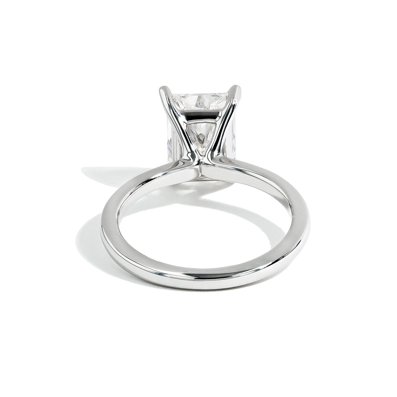 3.03 Carat Lab Grown Radiant Cut Engagement Ring