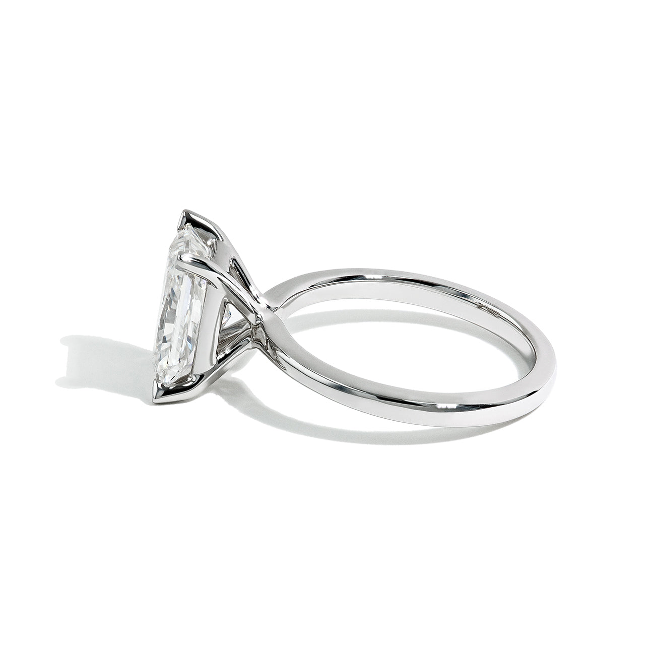 3.03 Carat Lab Grown Radiant Cut Engagement Ring