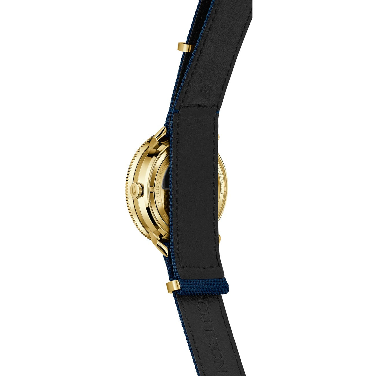 Accutron Astronaut Blue GMT Watch on a Blue Nylon Strap