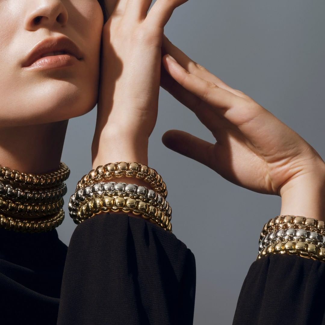 Fope Flexible Yellow Gold Luna Bracelet