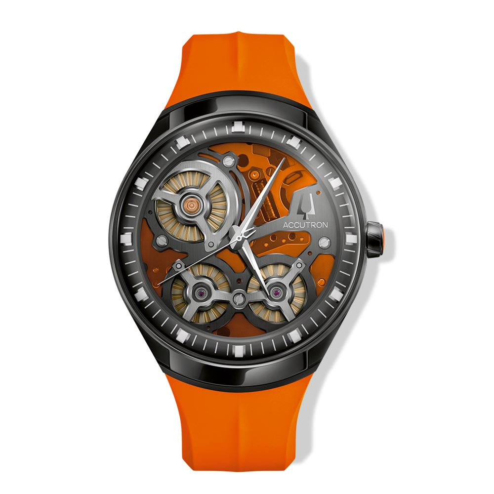 Accutron DNA Casino Orange Watch