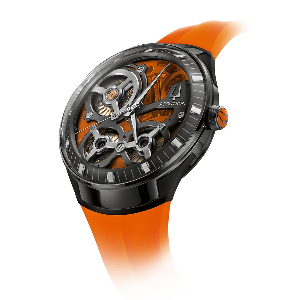 Accutron DNA Casino Orange Watch