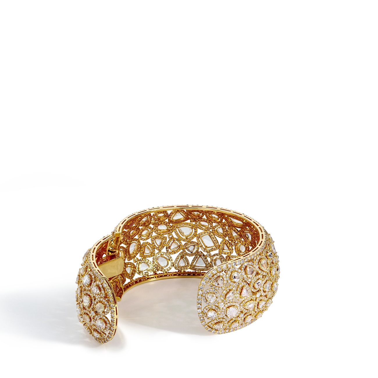 38 Carat Rose Cut Diamond Bangle