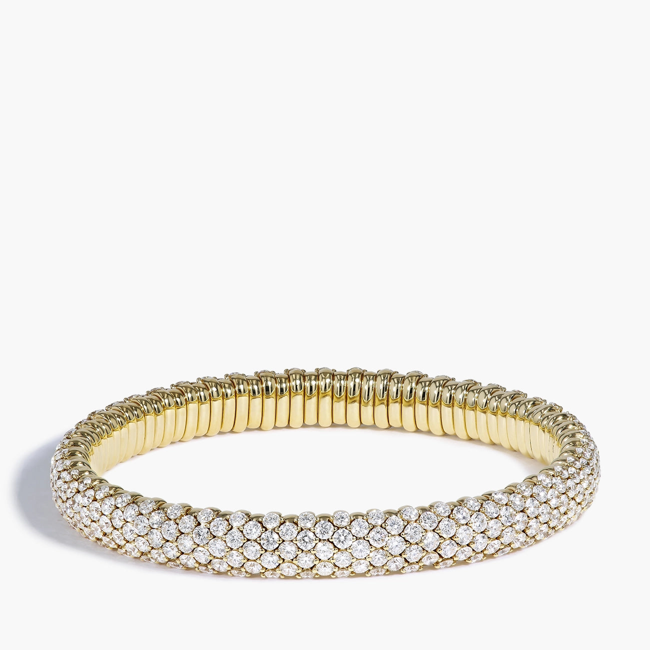 Yellow Gold Diamond Flex Bangle