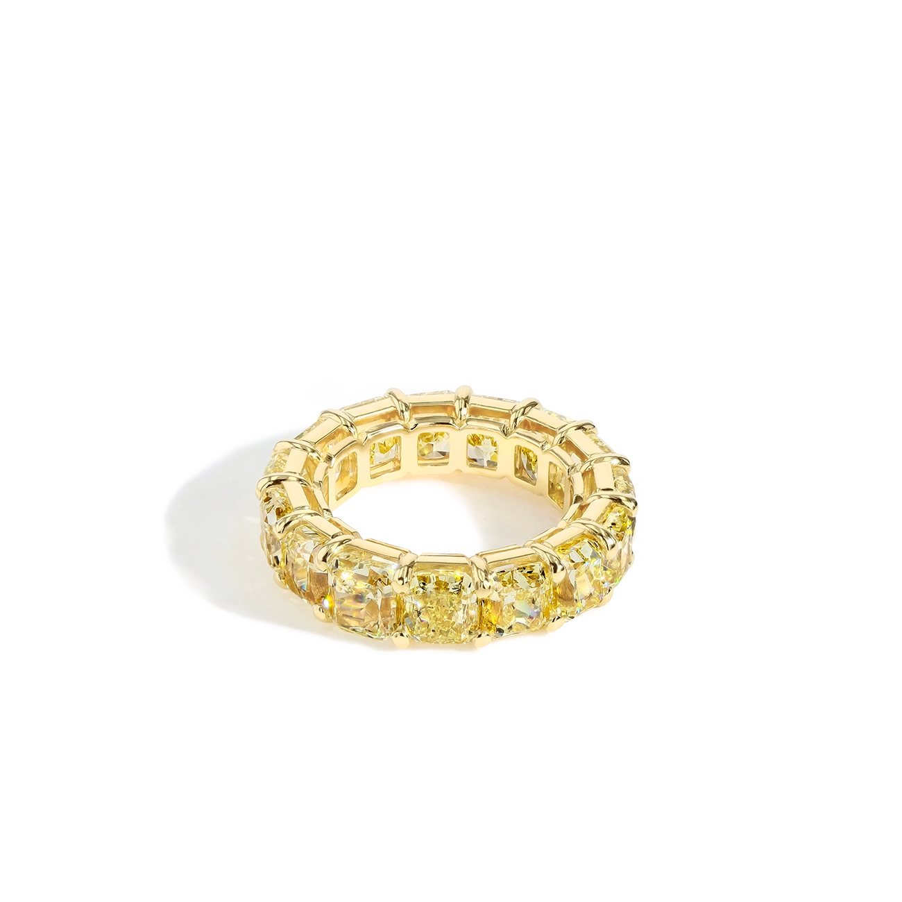 Yellow Diamond Eternity Band