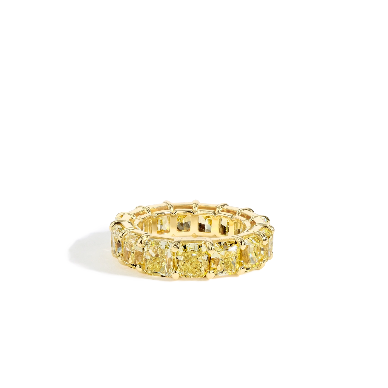Yellow Diamond Eternity Band