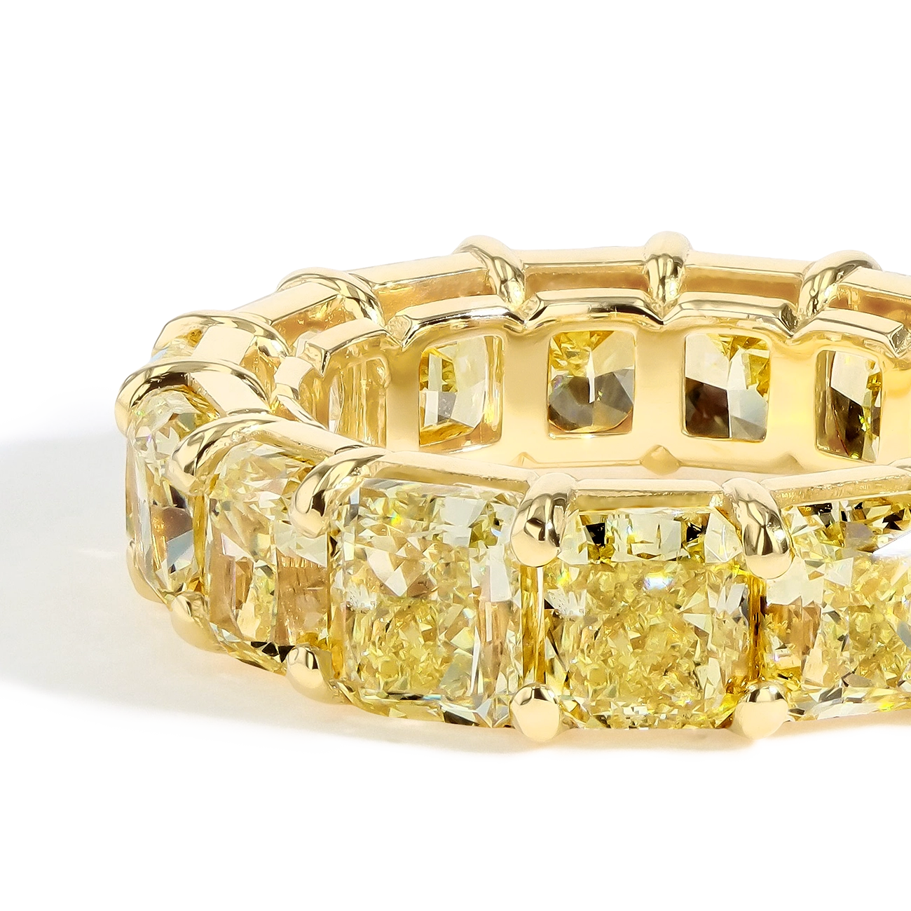 Yellow Diamond Eternity Band