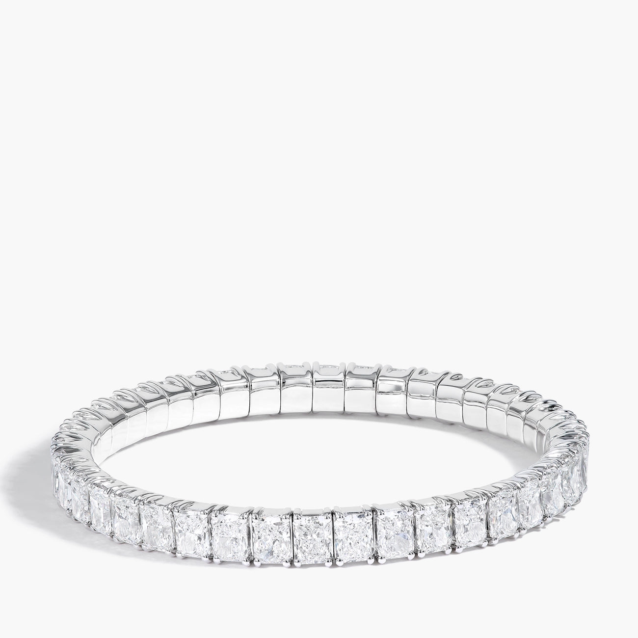 21 Carat Emerald-Cut Diamond Stretch Bracelet