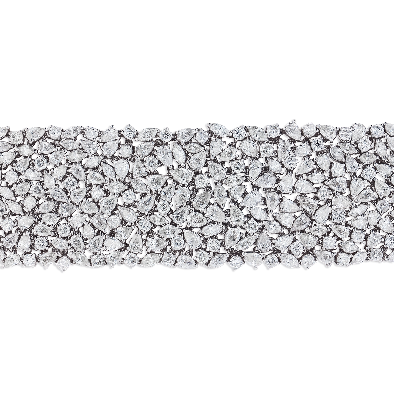 42 Carat Fancy Shaped Diamond Bracelet